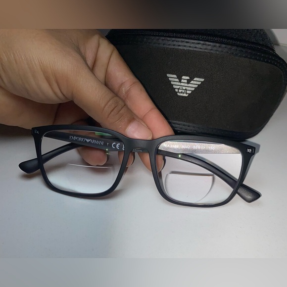 Emporio Armani Matte Black Glasses